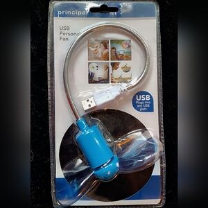 💙 USB Personal Fan - Blue